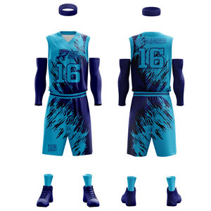 Best Seller Buen Material Precio Asequible Uniforme de Baloncesto Diseño Profesional Uniformes de Baloncesto Set - Product Image 5