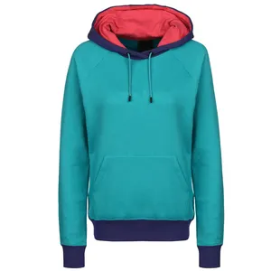 Sudadera con capucha personalizada de color bonito de longitud larga para mujer, Sudadera con capucha y bolsillo con cremallera para correr, abrigo polar de algodón, Sudadera con capucha