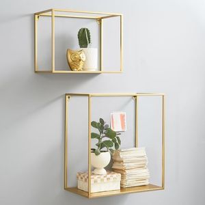 Étagères murales en fer de marque privée pour rangement décoratif mural, améliorant l'intérieur avec un style métallique créatif - Product Image 1