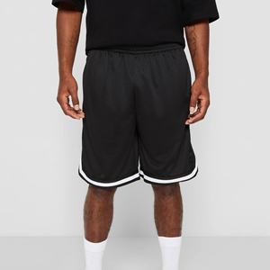 Short en maille écologique et solide en polyester 100% de style de rue pour hommes, impression par sublimation de logo personnalisé d'été - Product Image 3