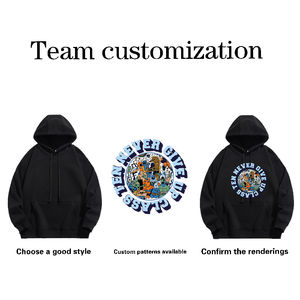 Sudadera con capucha con logotipo personalizado de alta calidad para hombre de peso pesado 100% algodón mezclado liso al por mayor sudaderas con capucha con estampado de logotipo personalizado de gran tamaño - Product Image 4