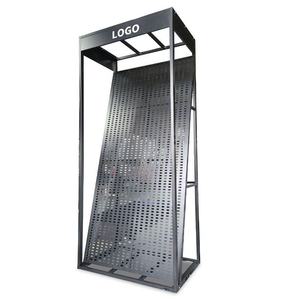Customized Heavy Duty Metal Tile <b>Display</b> <b>Rack</b> with Easy Assembly for Flooring Showroom - Product Image 1