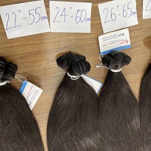 ลดกระหน่ํา!!! ผ้าเครื่องตรงธรรมชาติเนียนนุ่มพิเศษ 100% ผมมนุษย์เวียดนาม ผ้าคู่ ราคาส่ง - Product Image 6