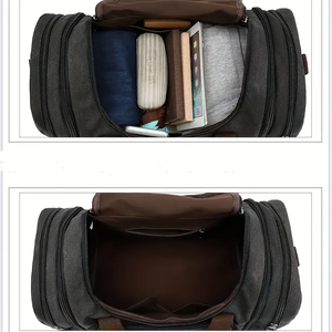 Sacs en toile de qualité supérieure en cuir Sacs en cuir d'aventure Sac à bagages professionnel pour voyage Produit OEM et FBA en cuir de haute qualité - Product Image 5