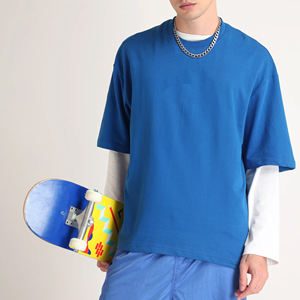 Fabricants de vêtements OEM 100% coton 280g Logo de marque imprimé lourd T-shirts décontractés T-shirt personnalisé T-shirt pour hommes - Product Image 4