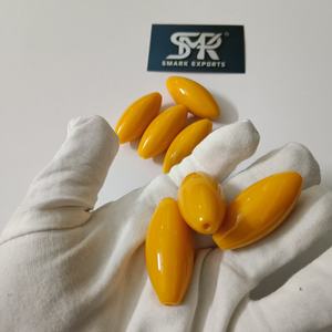 Cuentas de Resina Ecológicas Estilo Ángel Amarillo Elegante para Joyería Hecha a Mano y Fabricación de Collares, Suministros de Manualidades Brillantes - Product Image 4