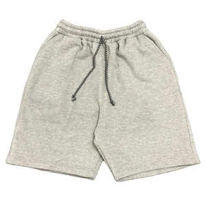 Custom Grey Fleece <b>Shorts</b> <b>Men</b> Casual Wear With Drawstring <b>Waistband</b> Comfortable Summer Streetwear Unisex Gym <b>Shorts</b> - Product Image 1