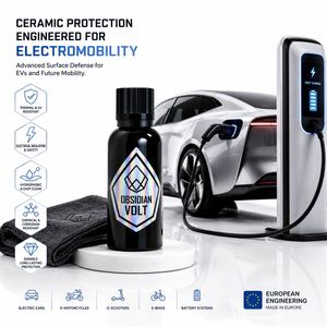 Revêtement céramique Obsidian VOLT pour voitures électriques hybrides EV H-BN, protection de peinture hydrophobe en nanocomposite, OEM, marque privée, UE - Product Image 2
