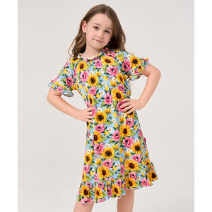 Chemises de nuit douces à volants tissés pour grandes filles - Product Image 1