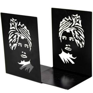 Sujetalibros Metálicos Modernos en Blanco y Negro, Estilo Swami Vivekananda, Decorativos para el Hogar, Oficina y Estudio - Product Image 3