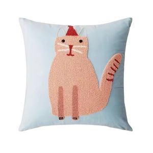 Modern Minimal Home Decor Cotton Cushion <b>Covers</b> Solid Color Soft Square Pillowcases Bulk Supply for <b>Sofa</b> Bed Couch <b>Throw</b> Pillows - Product Image 1