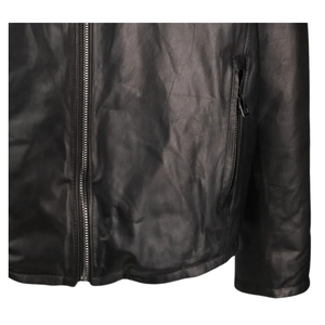Veste d'hiver à capuche en peau de mouton véritable originale pour homme, col montant, logo frontal, imperméable, dernier design, OEM, haute qualité, personnalisable - Product Image 4