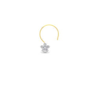 Gold Plated Stainless Steel Nose <b>Piercing</b> Jewelry with Zircon <b>Ball</b> for Kids - Product Image 1