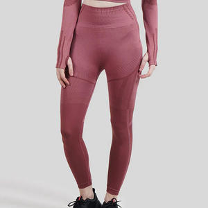 Mallas de entrenamiento para mujer Pantalones sólidos con cintura alta Estiramiento ligero Yoga Correr Uso Atlético Levantamiento de glúteos - Product Image 1