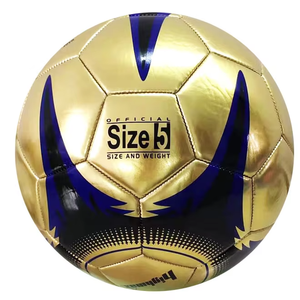 Ballon de football en PVC métallisé, ballon de football réfléchissant, design personnalisé, ballon doré - Product Image 2