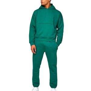Último diseño de moda de los hombres de manga larga sudaderas con capucha pantalones conjunto chándales Joggers traje deportivo para hombres 2026 - Product Image 1