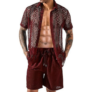 New Net <b>Men</b> Shorts Sets Short Sleeve T <b>Shirt</b> Shorts Solid Male Tracksuit Set <b>Men's</b> Clothing 2 Pieces Sets Full <b>Zip</b> <b>Up</b> - Product Image 1