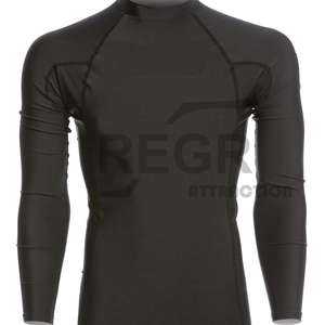 เสื้อรัดกล้ามเนื้อสำหรับกีฬา MMA แบบ Grappling ออกแบบเองได้ด้วยเทคนิค Sublimation เสื้อ Bjj Rashguard พิมพ์ลายตามสั่งสำหรับผู้ชาย เทคโนโลยี OEM แขนยาว - Product Image 1