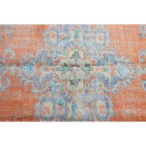พรมขนาด 5.6x8.8 ฟุต, พรมตุรกีโบราณขนาดใหญ่, พรมขนสัตว์สีส้ม - Product Image 5