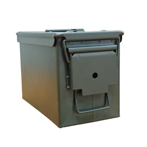 Boîte de rangement pour munitions en acier, résistante à l'eau, étanchéité supérieure, durabilité tactique, OEM/ODM, sécurité garantie, chasse, extérieur, intérieur - Product Image 1