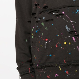 Sweat à capuche DLS personnalisé pour hommes, style streetwear, coupe oversize, effet délavé vintage, avec strass, fabrication OEM - Product Image 4