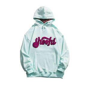 เสื้อฮู้ดปักลายปะติดแบบ500gsm มีฮู้ดแนววินเทจใหม่2025เย็บและตัดเย็บแบบครอปหินกรด - Product Image 4