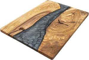 Nueva tabla de quesos de madera y resina epoxi blanca para mesa y cocina de la mejor calidad al mejor precio al por mayor - Product Image 2