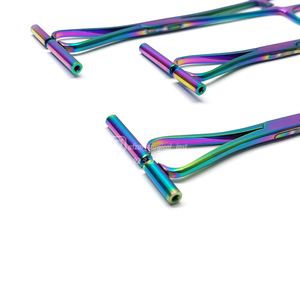Marque personnalisée professionnelle 15.5 cm pince à couleur personnalisée Septum Instruments de perçage du nez en acier inoxydable corps brillant/mat - Product Image 3