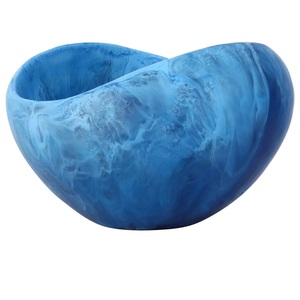 Decorative large resin salad bowl perfect for serving fruits salads or snacks in a stylish customization colors available - Product Image 1