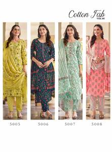 Fondo Kurti bordado de algodón Premium con colección de ropa de fiesta india y paquistaní Dupatta disponible a precios mayoristas - Product Image 6