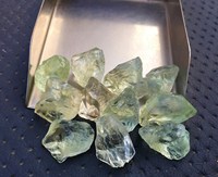 25 pièces de pierres précieuses en améthyste verte 100% naturelle non traitée, 12-14 mm, cristal brut de haute qualité, taillées à la main, effet optique étoilé, sans traitement