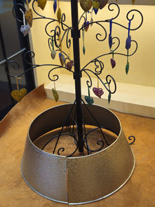 Adorno de Navidad colgante en forma de corazón con purpurina Multicolor, decoración de Metal para árbol de vacaciones, decoración festiva para el hogar, pieza de regalo - Product Image 5