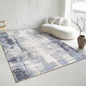 Tapis en peluche imprimé design effet cristal, moderne, antidérapant, de mur à mur, avec motif abstrait rectangulaire pour couloir, pour la décoration intérieure - Product Image 5