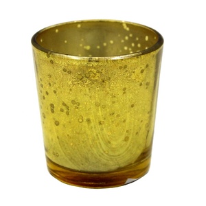 Bougie ronde en verre rose Antique, accessoire de décoration pour la maison, modèle 2020 - Product Image 3