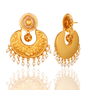 Meena Plaqué Argent Lustre Boucles D'oreilles Perle Perles De Pierres Précieuses Boucles D'oreilles En Gros Or Bijoux Indien Jaune 925 Femmes GIA - Product Image 4
