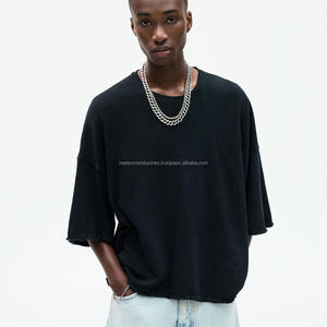 เสื้อยืดผ้าฝ้าย100% ขนาดใหญ่พิเศษ280 GSM พิมพ์ลายปักสำหรับผู้ชายเสื้อยืดโอเวอร์ไซส์ใช้ได้ทั้งชายและหญิง - Product Image 3