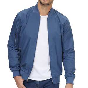 Blouson aviateur coupe-vent de qualité supérieure pour hommes, manteaux d'hiver rembourrés chauds avec fermeture éclair complète, vêtements d'extérieur avec logo personnalisable, style OEM ODM - Product Image 4