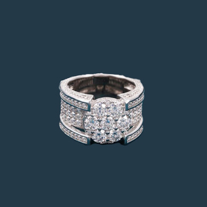 Bague en diamant éternité en argent 925 certifiée IGI avec pierre de moissanite VVS exclusive pour femmes pour les mariages et les fêtes - Product Image 6