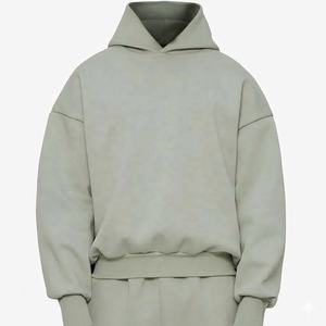 Sudadera con Capucha Premium de Forro Polar para Hombre, 100% Algodón, Diseño Sólido, con Bolsillos, 400GSM, Transpirable, Resistente al Viento, Talla Grande, Oferta - Product Image 1