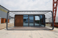 Cabane de glamping préfabriquée de luxe moderne, maisonnette modulaire pour Airbnb et complexe hôtelier, capsule habitable préfabriquée