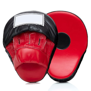 Professional Cowhide Leather Focus Mitts for Taekwondo Muay Thai Kickboxing-Customizable Breathable Martial Arts Protection - Product Image 5