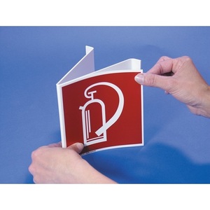 Panneau publicitaire en plastique blanc 148x148mm vierge pour lamination à chaud - Product Image 2