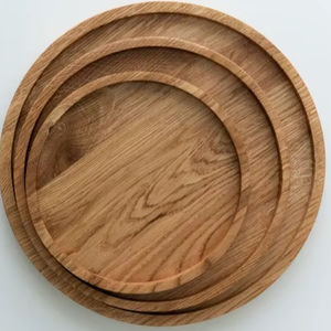 Bandeja de Madera Ecológica de Primera Calidad, Artesanía Abundante, Diseño Elegante para Decoración de Mesa de Lujo, Técnica Pulida - Product Image 1