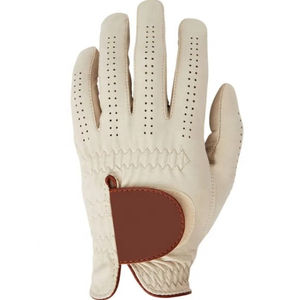 Gants de golf pour homme en cuir Cabretta ultra-fin pour main gauche, broderie de logo personnalisée, sangle de poignet réglable, peau de mouton de haute qualité - Product Image 3