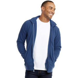 Veste polaire technique micro personnalisée pour homme, fermeture éclair intégrale, logo personnalisé, uniforme d'entreprise, vente en gros - Product Image 2