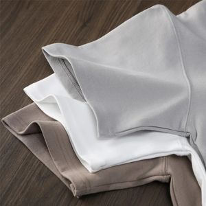 220 GSM alta calidad 100% algodón de talla grande camisetas para hombre impresión bordado personalizado en blanco Unisex camiseta de gran tamaño - Product Image 3