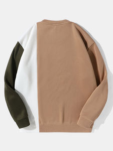 ขายส่งเสื้อสเวตเตอร์ขนาดใหญ่ Crewneck เฮฟวี่เวทโลโก้ที่กําหนดเองเปล่าสําหรับผู้ชาย - Product Image 2