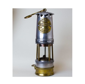 โคมไฟขุดแร่ทองเหลืองที่มีการตกแต่งที่หรูหราเหมาะสำหรับการสร้างบรรยากาศที่คิดถึงในกระท่อมกระท่อมและลอฟท์ - Product Image 1