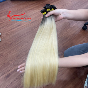 La vente se termine bientôt! Extensions de cheveux à la kératine à pointe plate de haute qualité 100% cheveux humains vietnamiens faciles à appliquer prêt à expédier - Product Image 2