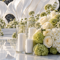 Scènes de mariage extérieures personnalisées multi-styles, gamme complète d'accessoires, fournitures de décoration de mariage, fleurs de mariage